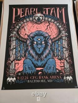 Pearl Jam poster Baltimore Artist's Edition S/N Gallagher /100 Pearl Jam poster Baltimore Artist's Edition S/N Gallagher /100