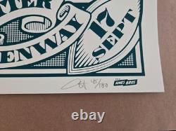 Pearl Jam poster Boston AMES 9/15+17/24 Artist's Edition S/N xx/180