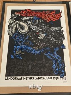 Pearl Jam poster Landgraaf AMES 6/15/18 S/N XX /130 MINT