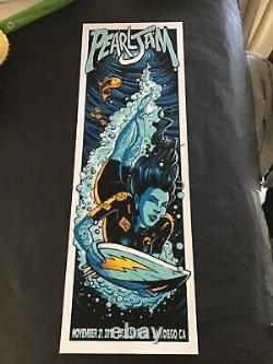 Pearl Jam poster San Diego 2013 NM Foo Fighters Klausen Sperry Emek Zoltron RSD