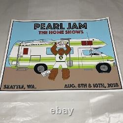 Pearl Jam poster Seattle Home Shows 2018 Vedder Kevin Shuss show edition print