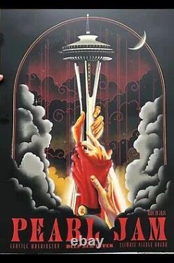 Pearl Jam poster Seattle, WA GREY MATTER VARIANT Buhler AP S/#/100