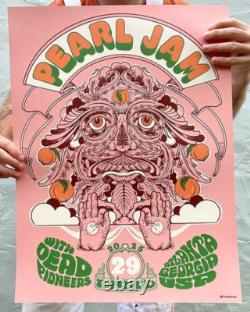 Pearl Jam poster Taylor Rushing Artist Edition Variant Atlanta Poster 90/100
