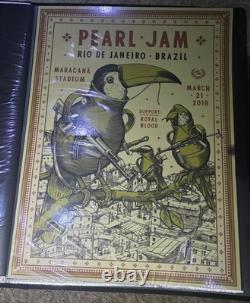 Pearl Jam w Royal Blood Poster Rio de Janeiro 3/21/18 by Ravi Zupa