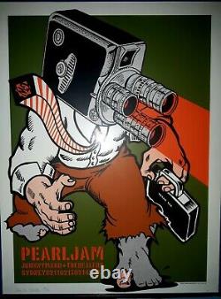 Pearl Jam03 Sydney Australia Ames Bros A/P Signe Poster/Ten, No code, vitalogy