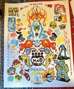 Pearl jam poster Holmdel New Jersey 2003 Rock & Pop music collectible