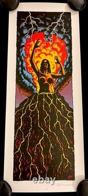 Pele Hawaiian Goddess of the Volcano Print Justin Hampton Pearl Jam Poster #13