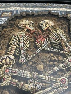 Prints On Wood x Emek Framed Eternal Embrace 11x14 Signed Pearl Jam Poster Art
