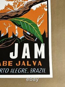 RARE 2015 Pearl Jam 11/11 Porto Alegre Screen Print Concert Poster Steve Thomas