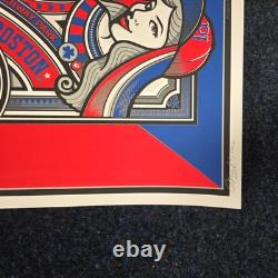 RARE 2016 Pearl Jam Fenway Park Boston Screen Print Concert Poster Mark 5 S/N