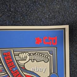 RARE 2016 Pearl Jam Fenway Park Boston Screen Print Concert Poster Mark 5 S/N