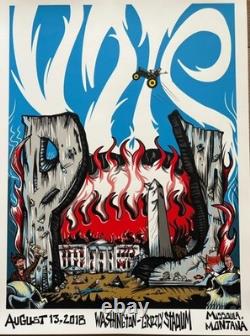 RARE! 2018 Pearl Jam Missoula Show Vote Poster Limited Print Run