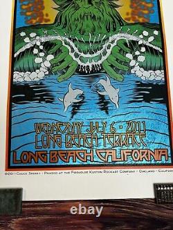 RARE Chuck Sperry Eddie Vedder Emek Poster Long Beach 2011 LOOK Pearl Jam