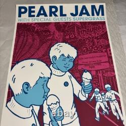 RARE Pearl Jam Poster Las Vegas 2000 Artist Edition Signed Numbered Ames Print