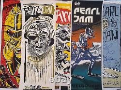 RARE Pearl Jam Sydney Australia 1998 Poster Ames Bros Vedder