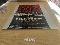 RARE Vintage PEARL JAM POSTER Red Hot Chili Peppers-Vancouver 1992 HOLY GRAIL