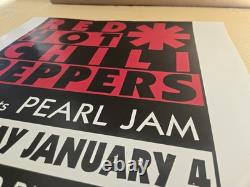 RARE Vintage PEARL JAM POSTER Red Hot Chili Peppers-Vancouver 1992 HOLY GRAIL
