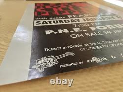 RARE Vintage PEARL JAM POSTER Red Hot Chili Peppers-Vancouver 1992 HOLY GRAIL