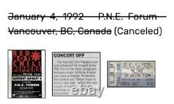 RARE Vintage PEARL JAM POSTER Red Hot Chili Peppers-Vancouver 1992 HOLY GRAIL