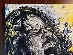 REDUCED Pearl Jam Acrylic Painting Of Eddie Vedder 2009 Enrique Gutierrez