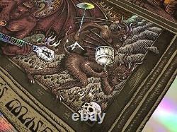 Rare Emek Black Keys Foil Poster Charlotte 2012 Sperry Pearl Jam Dave Matthews