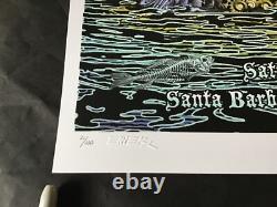 Rare Emek Poster Eddie Vedder Santa Barbara AE Doodled 21/100 Pearl Jam Phish AP