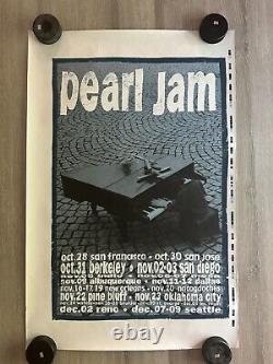 Rare, Pearl Jam 1993 West Coast Tour Press Check Poster from collection of Otto