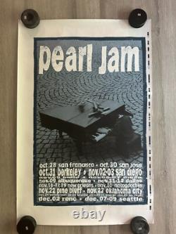 Rare, Pearl Jam 1993 West Coast Tour Press Check Poster from collection of Otto