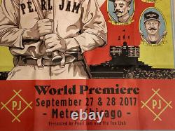 Rare Pearl Jam 2017 Tour Let's Play Two Metro Chicago Poster Wrigley Field Show