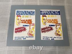 Rare Pearl Jam & Cheap Trick Seattle Ghost Concert Poster Original Art & Print