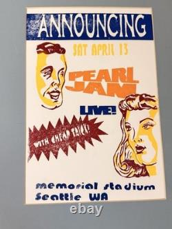 Rare Pearl Jam & Cheap Trick Seattle Ghost Concert Poster Original Art & Print