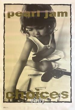 Rare, Pearl Jam Choices Ames Bros 1992 Large Subway Poster from Otto of Nice Man