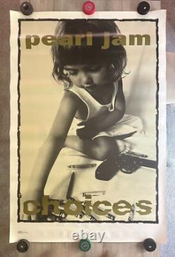 Rare, Pearl Jam Choices Ames Bros 1992 Large Subway Poster from Otto of Nice Man