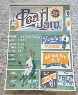Rare Pearl Jam Fenway 16? Variant Steve Thomas'catch' Ap Sn Only 100 Poster