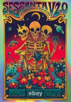 SESSANTA Poster Maryland Heights MO 5/31/25 Foil Edition AE Signed #/30 Sold Out