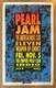 Signed Taz 1993 Pearl Jam Concert Poster La Los Angeles Indio Empire Polo Club