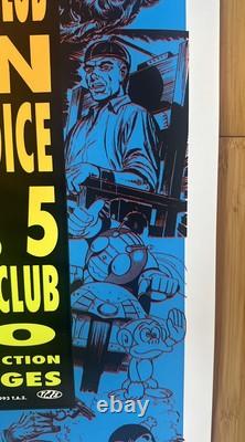 SIGNED TAZ 1993 PEARL JAM CONCERT POSTER LA Los Angeles Indio Empire Polo Club