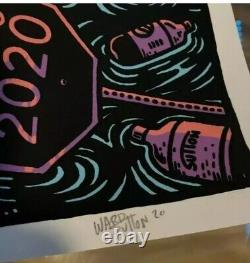 SIGNED xx/100 PEARL JAM 2020 San Diego Concert Poster Ward Sutton Ames Bros MINT