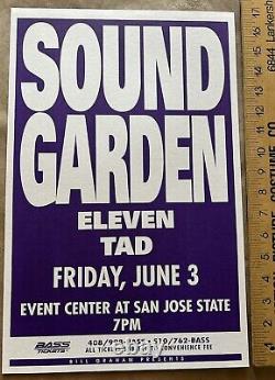 SOUNDGARDEN poster 1994 San Jose original Cornell Graham Not Nirvana Pearl Jam