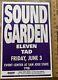 Soundgarden Poster 1994 San Jose Original Cornell Graham Not Nirvana Pearl Jam