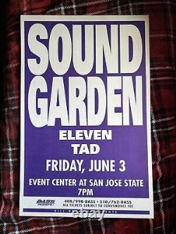 SOUNDGARDEN poster 1994 San Jose original Cornell Graham Not Nirvana Pearl Jam