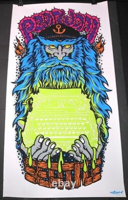 Screen print show poster PEARL JAM Backspacer 2009 Key Arena Seattle AMES BROS