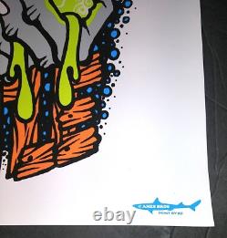 Screen print show poster PEARL JAM Backspacer 2009 Key Arena Seattle AMES BROS