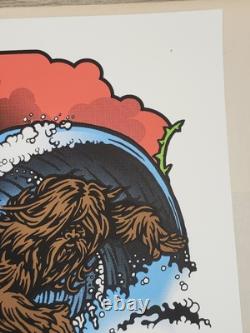 Seattle Surfing Sasquatch Pearl Jam Poster 2009. Great Condition