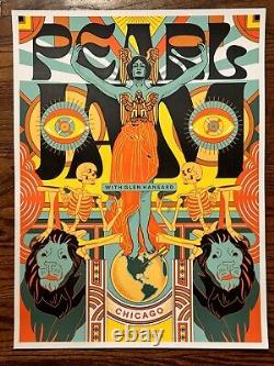 Set Of 5 Pearl Jam Event Posters Chicago Wrigley Field! Aug 29 & 31 2024