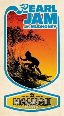 Set of 3, 24x36 Original all beautiful Pearl Jam Posters + A Free Poster