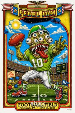Set of 3, 24x36 Original all beautiful Pearl Jam Posters + A Free Poster