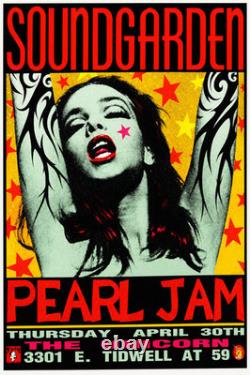 Set of 4, 24x36 Pearl Jam Concert Posters. All beautiful High-quality Posters