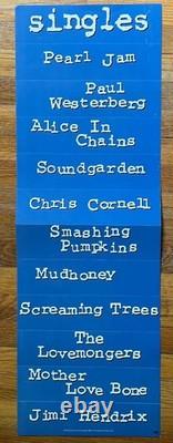Singles (movie) Pearl Jam / Mother Love Bone / Hendrix RARE promo poster flat