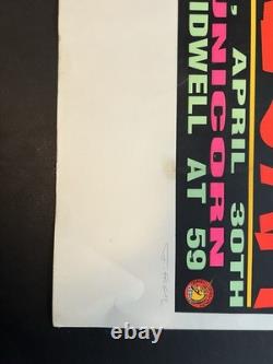Soundgarden Pearl Jam Houston 1992 Frank Kozik 1st ed Green Lady poster unicorn